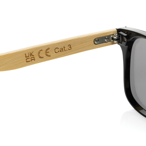 Prism Sonnenbrille aus RCS rec. Kunststoff mit Bambusbügeln braun bedrucken, Art.-Nr. P453.8509 Prism Sonnenbrille aus RCS rec. Kunststoff mit Bambusbügeln braun bedrucken, Art.-Nr. P453.8509