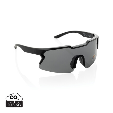 SproShield RCS Sportbrille mit polarisierten Gläsern schwarz bedrucken, Art.-Nr. P453.8601