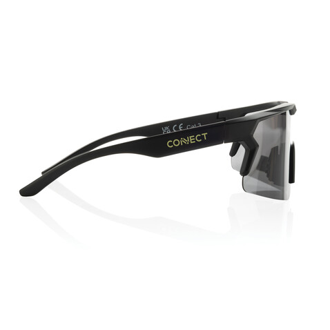 SproShield RCS Sportbrille mit polarisierten Gläsern schwarz bedrucken, Art.-Nr. P453.8601