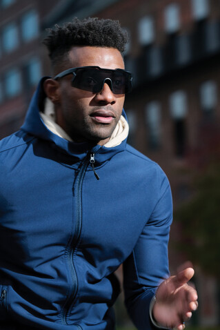 SproShield RCS Sportbrille mit polarisierten Gläsern schwarz bedrucken, Art.-Nr. P453.8601