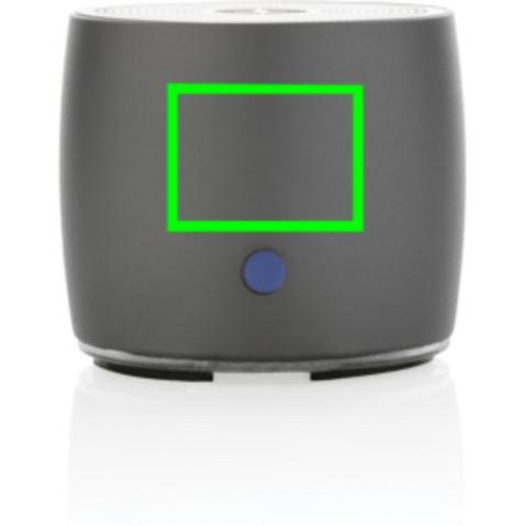Swiss Peak 3W Basslautsprecher aus RCS recyceltem Aluminium grau bedrucken, Art.-Nr. P331.002 Swiss Peak 3W Basslautsprecher aus RCS recyceltem Aluminium grau bedrucken, Art.-Nr. P331.002