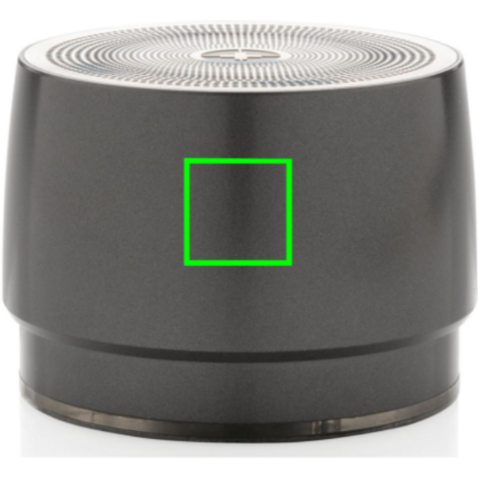 Kabelloser Swiss Peak 5W Bass Lautsprecher grau, grau bedrucken, Art.-Nr. P329.262 Kabelloser Swiss Peak 5W Bass Lautsprecher grau, grau bedrucken, Art.-Nr. P329.262