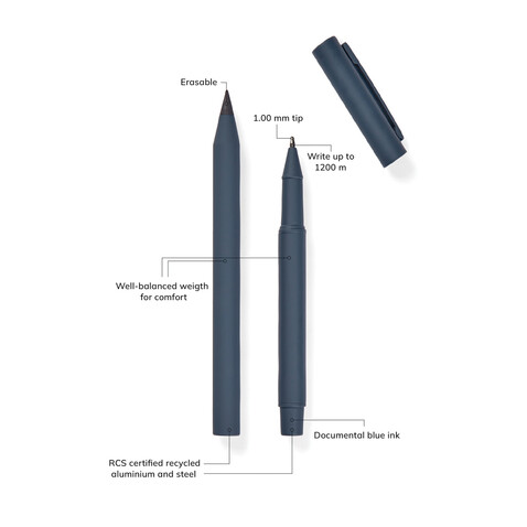 VINGA Baltimore RCS Stifteset navy blau bedrucken, Art.-Nr. V1690325 VINGA Baltimore RCS Stifteset navy blau bedrucken, Art.-Nr. V1690325