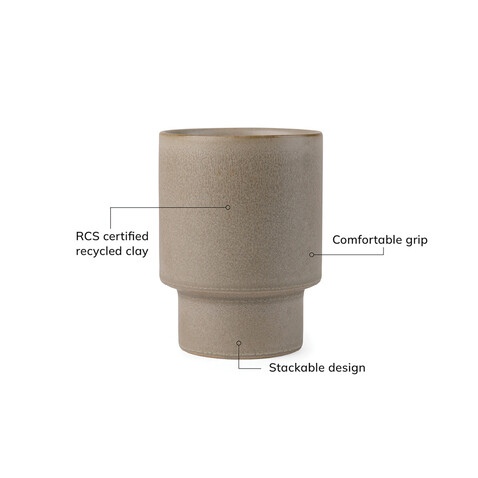 VINGA Nagano RCS Becher beige bedrucken, Art.-Nr. V4340219