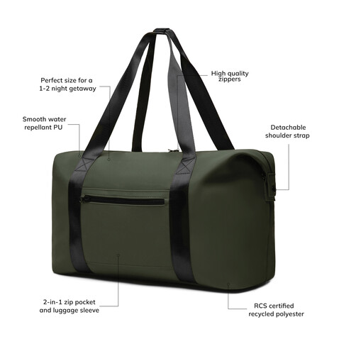 VINGA Baltimore RCS 24h Wochenendtasche grün bedrucken, Art.-Nr. V7070327 VINGA Baltimore RCS 24h Wochenendtasche grün bedrucken, Art.-Nr. V7070327