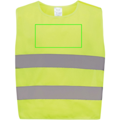 Sicherheitsweste aus GRS recyceltem PET 3-6 Jahre gelb bedrucken, Art.-Nr. P239.756 Sicherheitsweste aus GRS recyceltem PET 3-6 Jahre gelb bedrucken, Art.-Nr. P239.756
