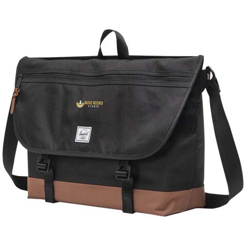 Herschel Cove recycelte Umhängetasche 22,5 L, schwarz bedrucken, Art.-Nr. 12075790