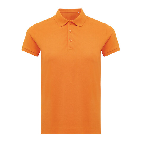 IQONIQ Yosemite Damen Piqué-Poloshirt aus rec. Baumwolle orange bedrucken, Art.-Nr. T4200.044.XXS