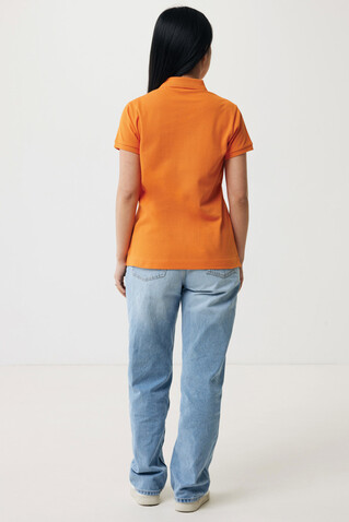 IQONIQ Yosemite Damen Piqué-Poloshirt aus rec. Baumwolle orange bedrucken, Art.-Nr. T4200.044.XXS
