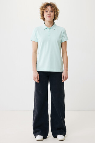 IQONIQ Yosemite Damen Piqué-Poloshirt aus rec. Baumwolle crushed mint bedrucken, Art.-Nr. T4200.037.XL