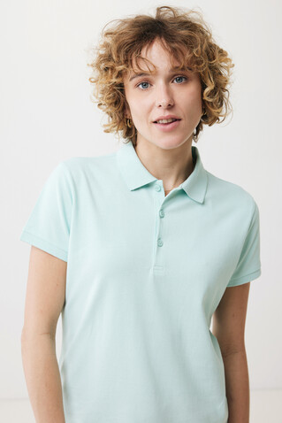 IQONIQ Yosemite Damen Piqué-Poloshirt aus rec. Baumwolle crushed mint bedrucken, Art.-Nr. T4200.037.XL