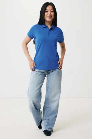 IQONIQ Yosemite Damen Piqué-Poloshirt aus rec. Baumwolle Königsblau bedrucken, Art.-Nr. T4200.025.M