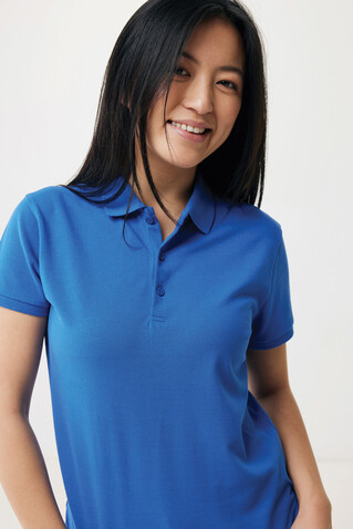 IQONIQ Yosemite Damen Piqué-Poloshirt aus rec. Baumwolle Königsblau bedrucken, Art.-Nr. T4200.025.M