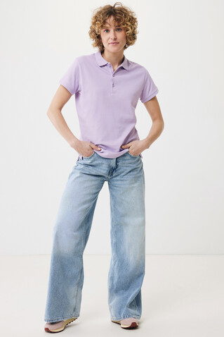 IQONIQ Yosemite Damen Piqué-Poloshirt aus rec. Baumwolle lavender bedrucken, Art.-Nr. T4200.011.S