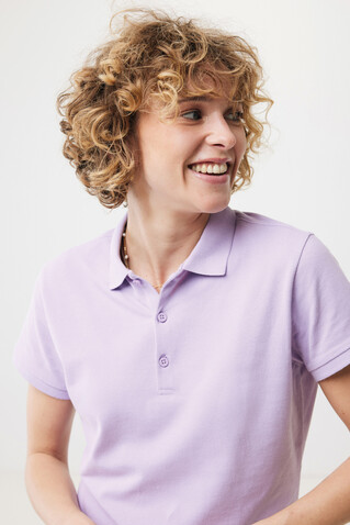 IQONIQ Yosemite Damen Piqué-Poloshirt aus rec. Baumwolle lavender bedrucken, Art.-Nr. T4200.011.S
