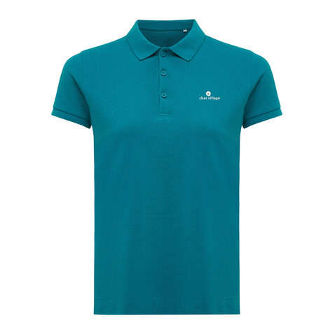 IQONIQ Yosemite Damen Piqué-Poloshirt aus rec. Baumwolle verdigris bedrucken, Art.-Nr. T4200.009.XS
