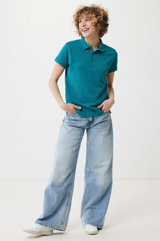 IQONIQ Yosemite Damen Piqué-Poloshirt aus rec. Baumwolle verdigris bedrucken, Art.-Nr. T4200.009.XS