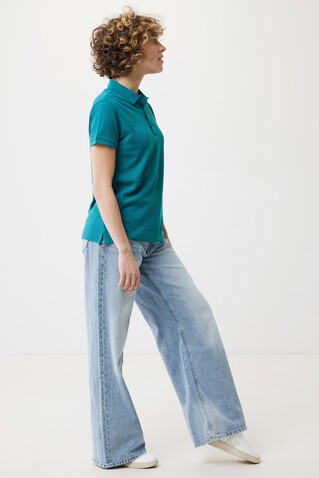 IQONIQ Yosemite Damen Piqué-Poloshirt aus rec. Baumwolle verdigris bedrucken, Art.-Nr. T4200.009.XS