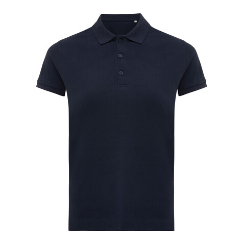 IQONIQ Yosemite Damen Piqué-Poloshirt aus rec. Baumwolle navy blau bedrucken, Art.-Nr. T4200.002.XXS