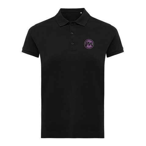 IQONIQ Yosemite Damen Piqué-Poloshirt aus rec. Baumwolle schwarz bedrucken, Art.-Nr. T4200.001.XS