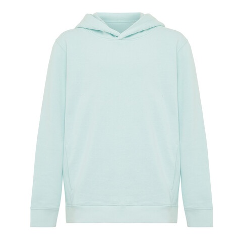 IQONIQ Yengo KidsHoodie mit Seitentaschen aus rec. Baumwolle crushed mint bedrucken, Art.-Nr. T6404.037.78