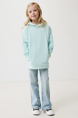 IQONIQ Yengo KidsHoodie mit Seitentaschen aus rec. Baumwolle crushed mint bedrucken, Art.-Nr. T6404.037.78