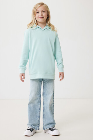 IQONIQ Yengo KidsHoodie mit Seitentaschen aus rec. Baumwolle crushed mint bedrucken, Art.-Nr. T6404.037.78