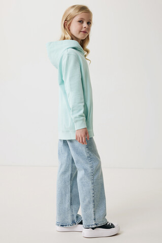 IQONIQ Yengo KidsHoodie mit Seitentaschen aus rec. Baumwolle crushed mint bedrucken, Art.-Nr. T6404.037.78