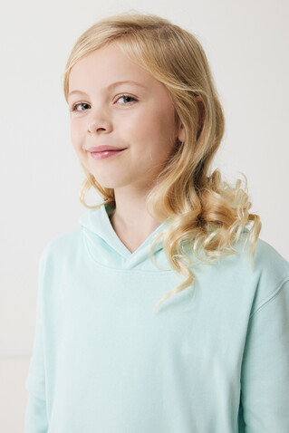 IQONIQ Yengo KidsHoodie mit Seitentaschen aus rec. Baumwolle crushed mint bedrucken, Art.-Nr. T6404.037.78