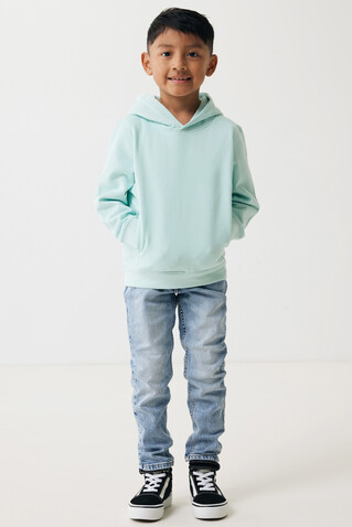 IQONIQ Yengo KidsHoodie mit Seitentaschen aus rec. Baumwolle crushed mint bedrucken, Art.-Nr. T6404.037.78
