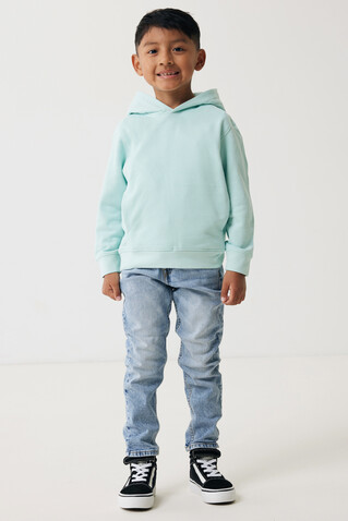 IQONIQ Yengo KidsHoodie mit Seitentaschen aus rec. Baumwolle crushed mint bedrucken, Art.-Nr. T6404.037.78