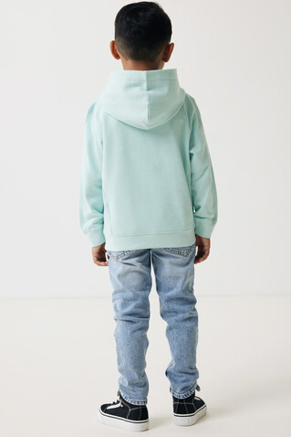 IQONIQ Yengo KidsHoodie mit Seitentaschen aus rec. Baumwolle crushed mint bedrucken, Art.-Nr. T6404.037.78