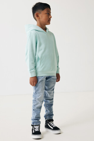 IQONIQ Yengo KidsHoodie mit Seitentaschen aus rec. Baumwolle crushed mint bedrucken, Art.-Nr. T6404.037.78