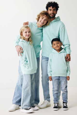 IQONIQ Yengo KidsHoodie mit Seitentaschen aus rec. Baumwolle crushed mint bedrucken, Art.-Nr. T6404.037.78