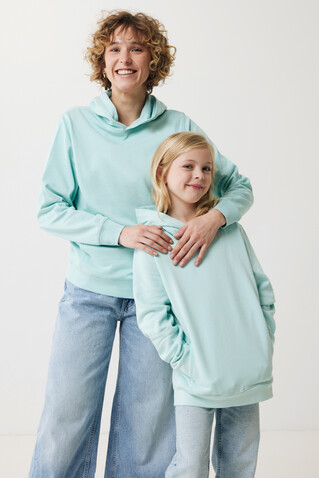 IQONIQ Yengo KidsHoodie mit Seitentaschen aus rec. Baumwolle crushed mint bedrucken, Art.-Nr. T6404.037.78