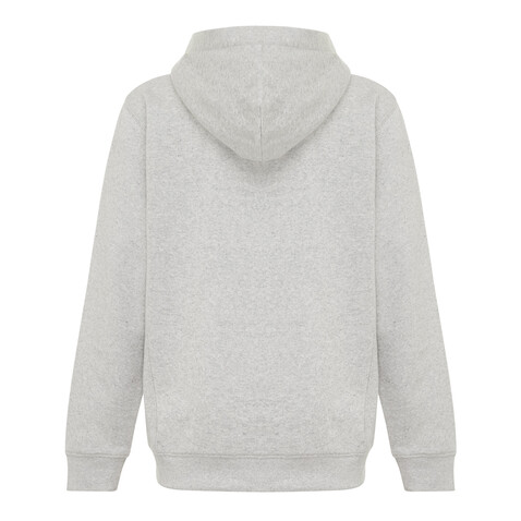 IQONIQ Yengo KidsHoodie mit Seitentaschen aus rec. Baumwolle light heather grey bedrucken, Art.-Nr. T6404.032.1314