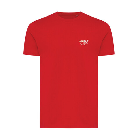 IQONIQ Bryce T-Shirt aus recycelter Baumwolle rot bedrucken, Art.-Nr. T9100.029.4XL
