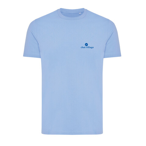 IQONIQ Bryce T-Shirt aus recycelter Baumwolle sky blue bedrucken, Art.-Nr. T9100.022.L