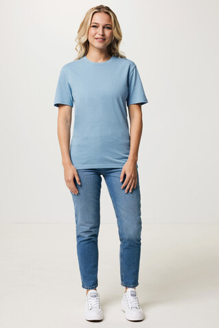 IQONIQ Bryce T-Shirt aus recycelter Baumwolle sky blue bedrucken, Art.-Nr. T9100.022.L