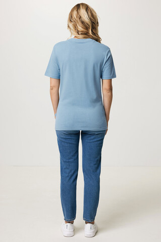 IQONIQ Bryce T-Shirt aus recycelter Baumwolle sky blue bedrucken, Art.-Nr. T9100.022.L