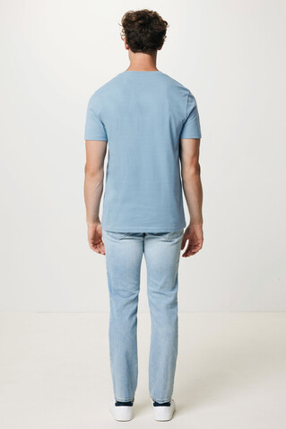 IQONIQ Bryce T-Shirt aus recycelter Baumwolle sky blue bedrucken, Art.-Nr. T9100.022.L