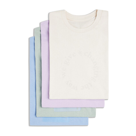 IQONIQ Bryce T-Shirt aus recycelter Baumwolle sky blue bedrucken, Art.-Nr. T9100.022.L