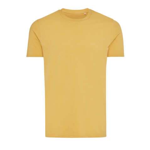 IQONIQ Bryce T-Shirt aus recycelter Baumwolle ochre yellow bedrucken, Art.-Nr. T9100.021.S