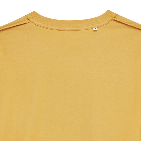 IQONIQ Bryce T-Shirt aus recycelter Baumwolle ochre yellow bedrucken, Art.-Nr. T9100.021.S