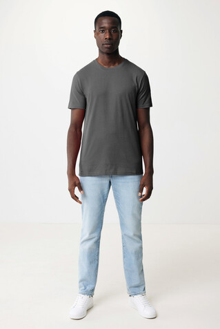 IQONIQ Bryce T-Shirt aus recycelter Baumwolle anthrazit bedrucken, Art.-Nr. T9100.019.S