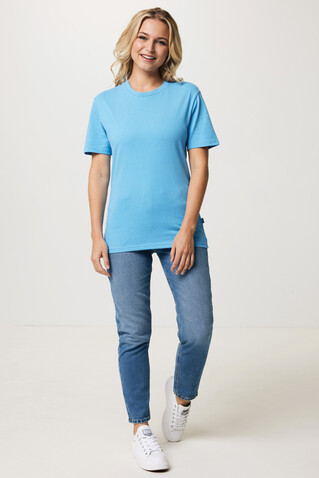 IQONIQ Bryce T-Shirt aus recycelter Baumwolle tranquil blue bedrucken, Art.-Nr. T9100.010.XXXL
