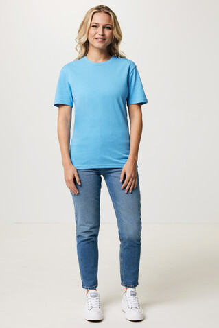 IQONIQ Bryce T-Shirt aus recycelter Baumwolle tranquil blue bedrucken, Art.-Nr. T9100.010.XXXL