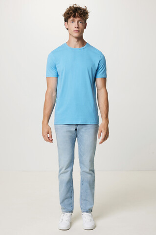 IQONIQ Bryce T-Shirt aus recycelter Baumwolle tranquil blue bedrucken, Art.-Nr. T9100.010.XXXL