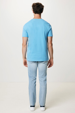 IQONIQ Bryce T-Shirt aus recycelter Baumwolle tranquil blue bedrucken, Art.-Nr. T9100.010.XXXL