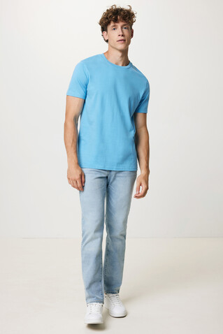 IQONIQ Bryce T-Shirt aus recycelter Baumwolle tranquil blue bedrucken, Art.-Nr. T9100.010.XXXL